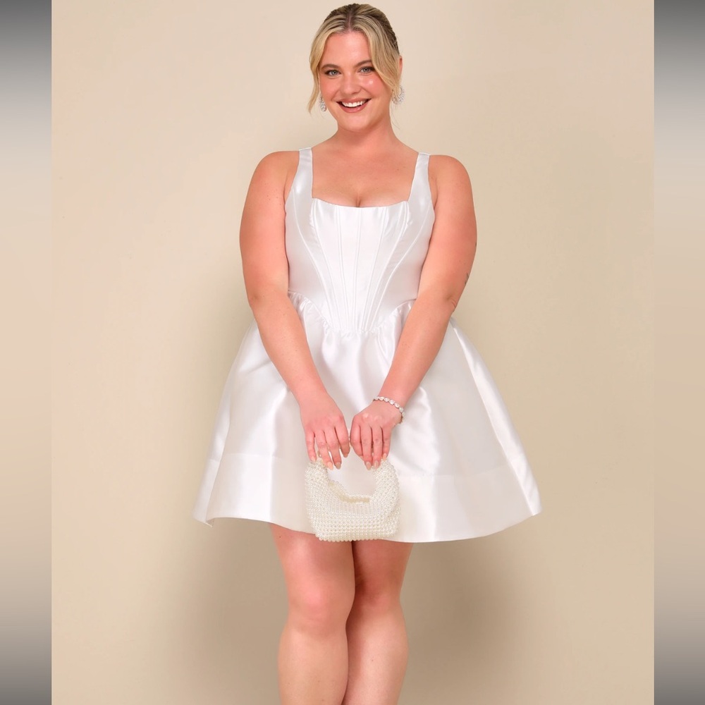Lulu’s Bridal Corset Mini Dress